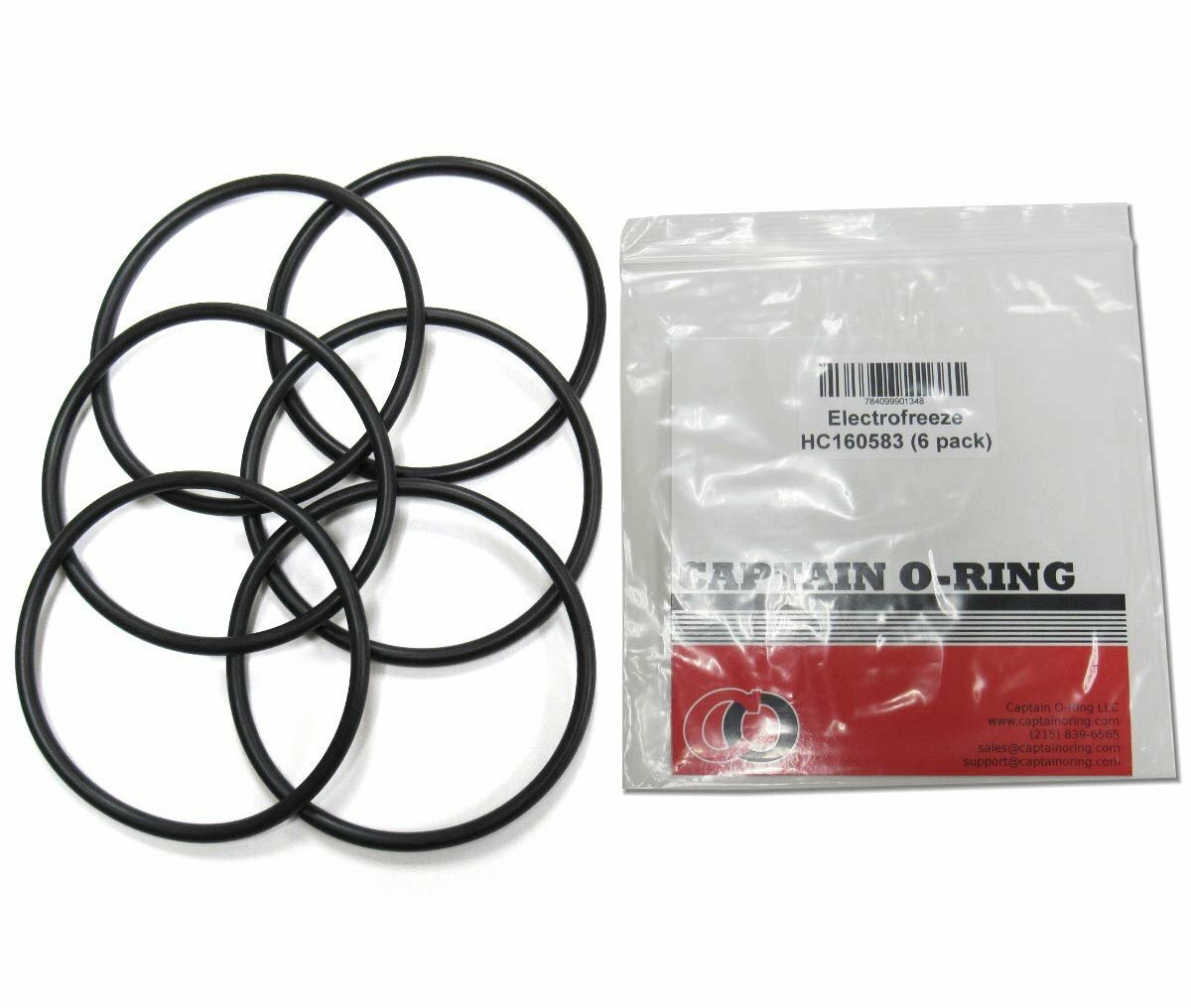 Captain O-Ring – Replacement Electro Freeze HC160583 O-Rings (6 Pack)
