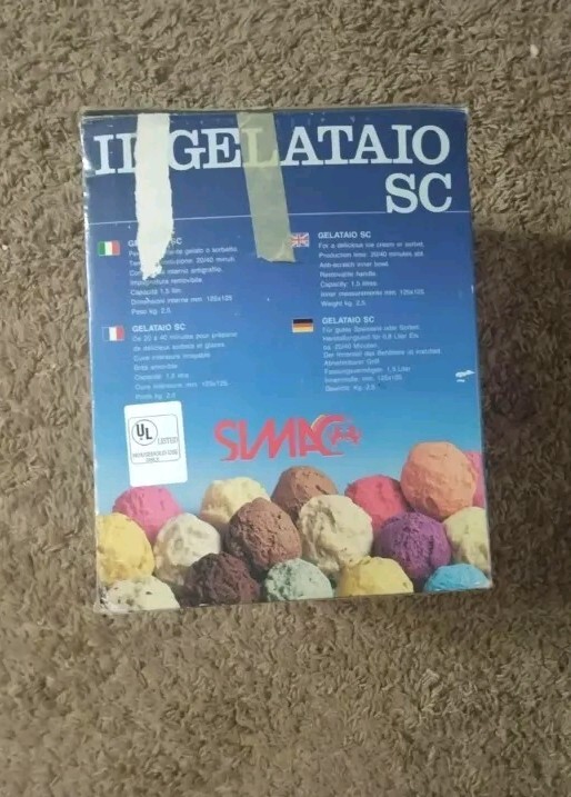 Simac IL Gelataio SC Ice Cream Machine Gelato Maker Gelato Italy 1.5L Electric