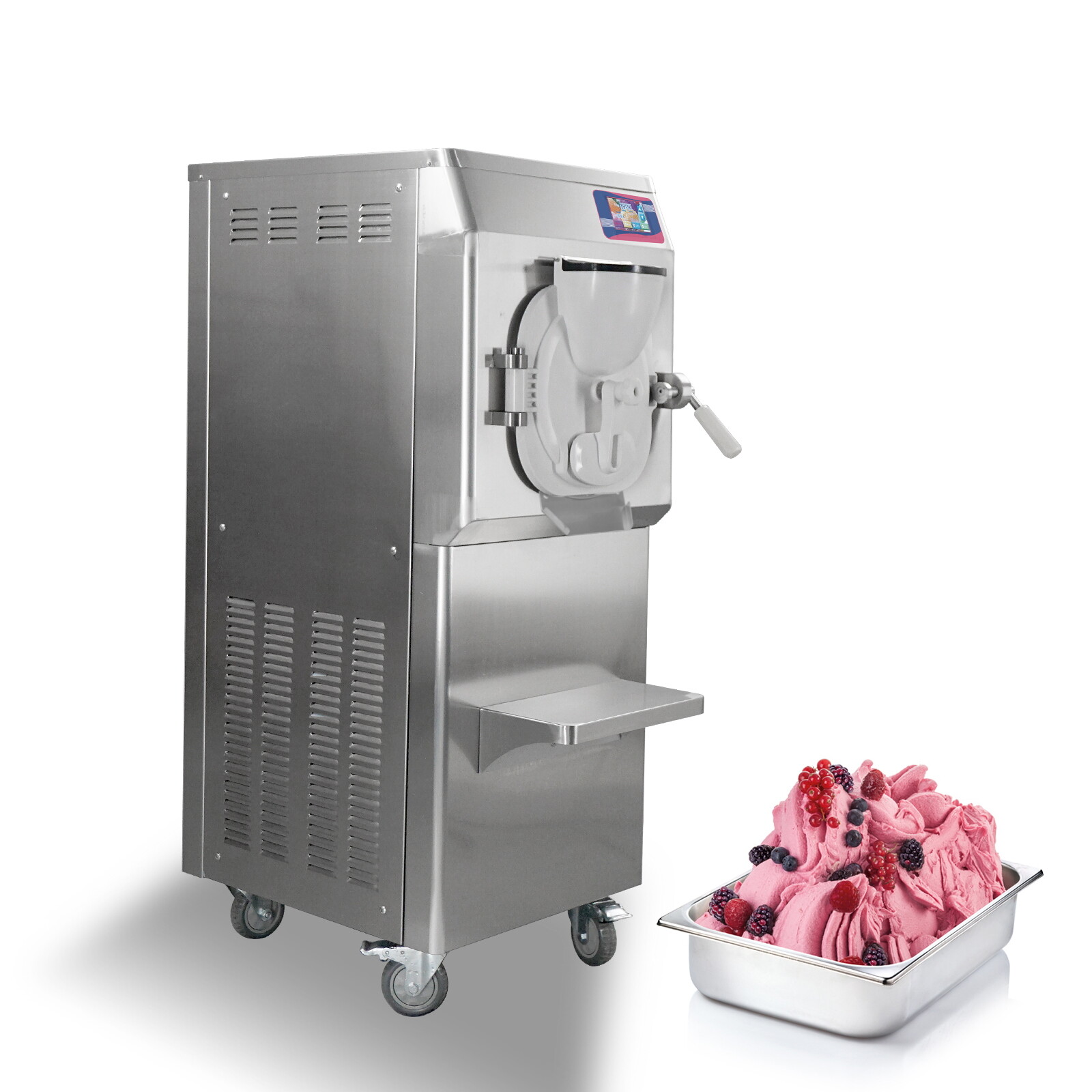 Kolice Commercial Italian Water Ice Machine, Gelato Hard ice Cream Machine
