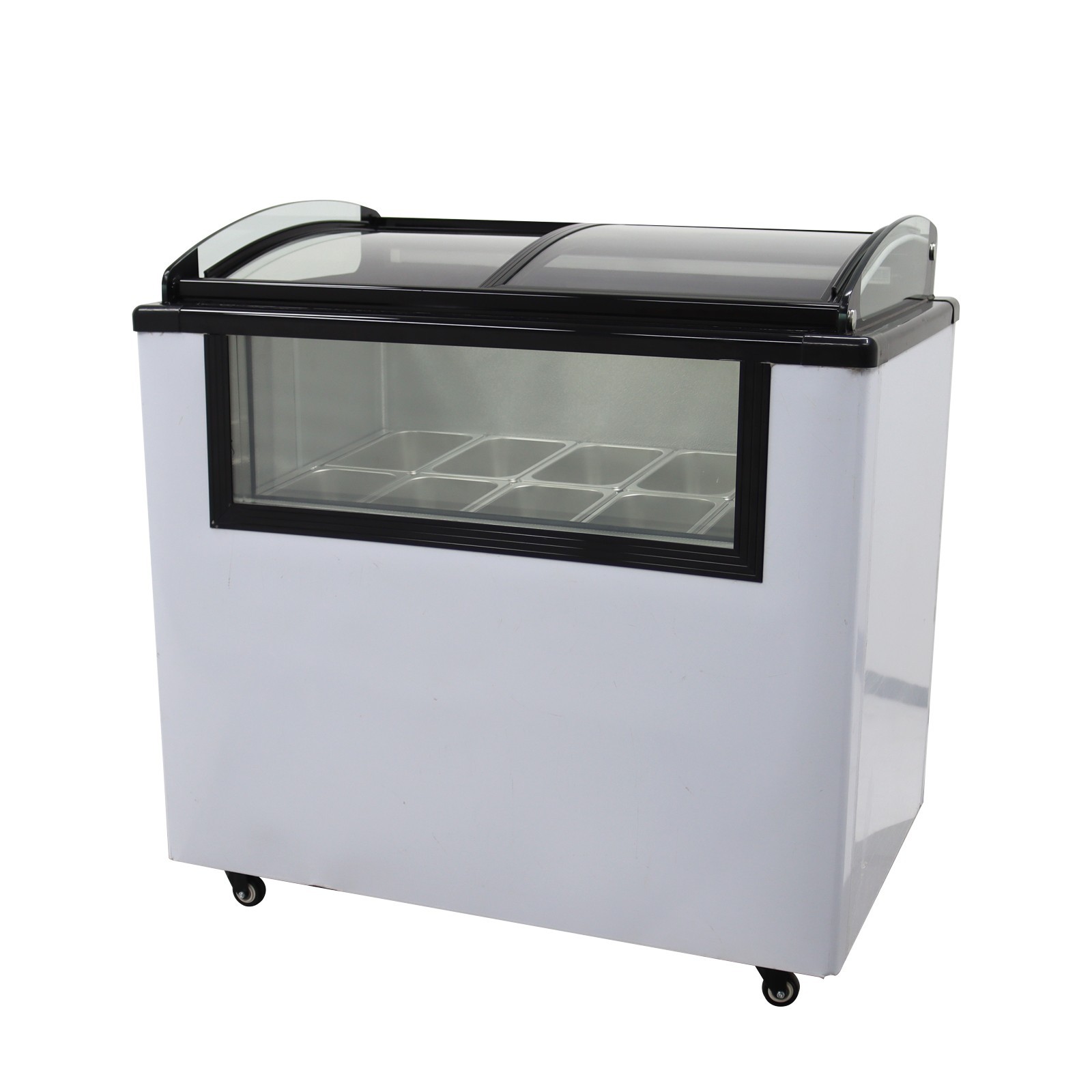 110V 2.5L*10-PAN Hard Ice Cream Showcase Electric Gelato Display Cabinet 330W