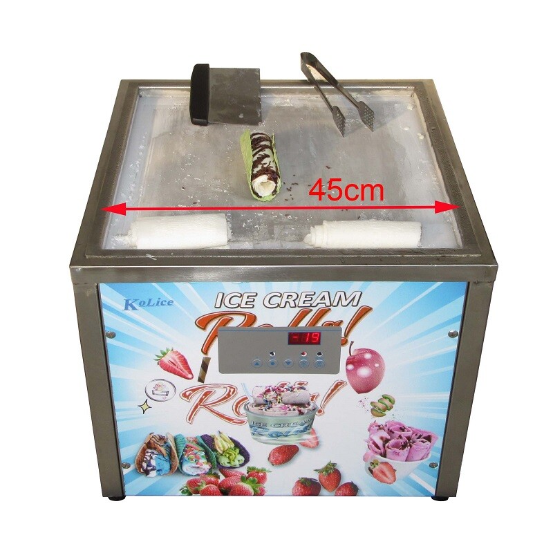 USA Kolice Countertop fried ice cream machine 18″X18″ square pan-auto defrost