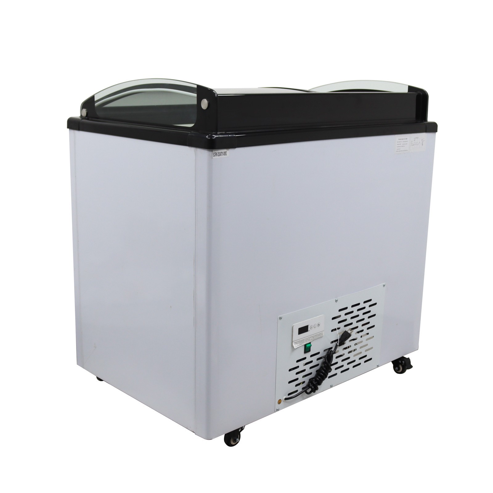 10 PAN Ice Cream Showcase Ice Cream Freezer with LED Light 2.5L/Pan 110V 330W