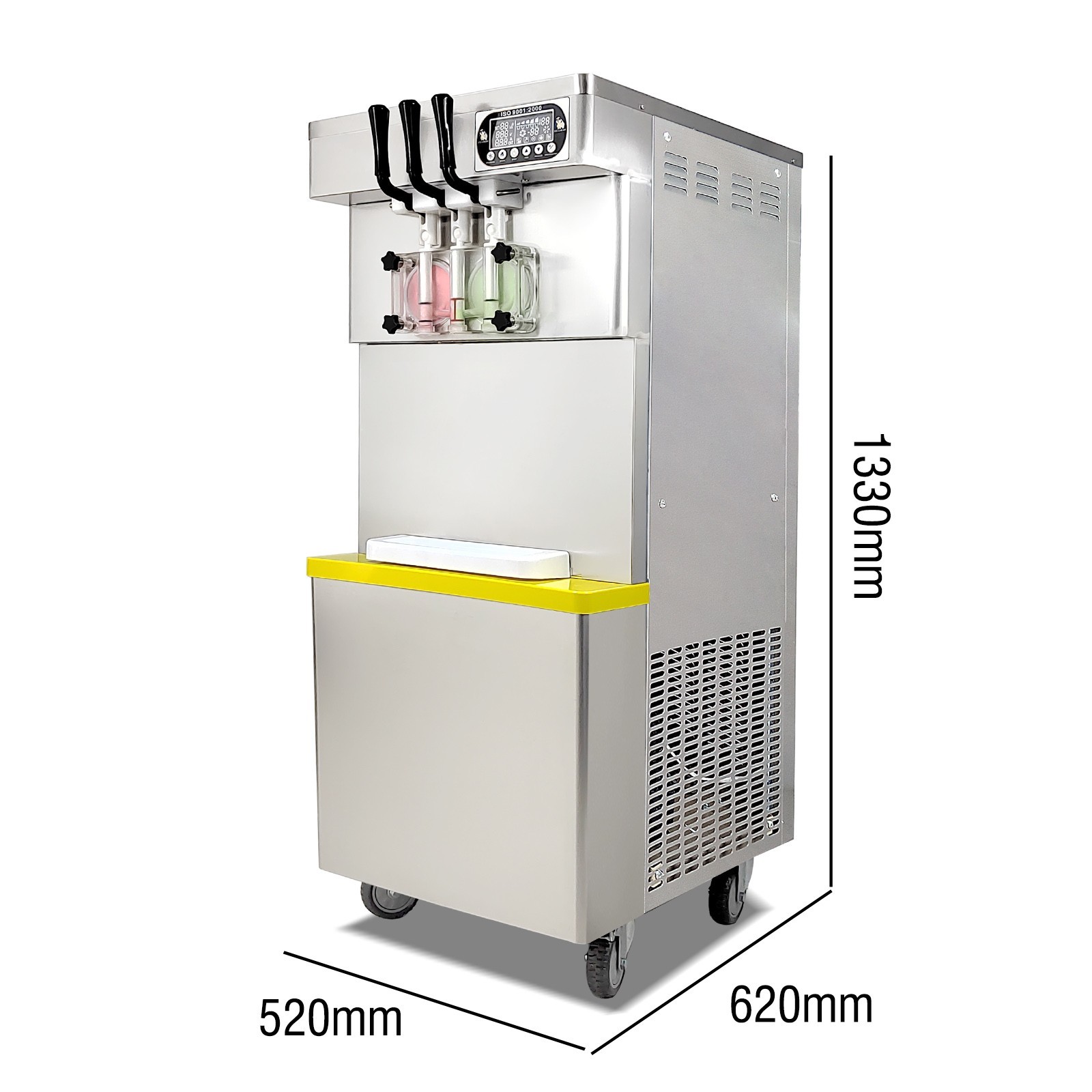 95% New Kolice Commercial ETL3 flavors Soft Ice Cream Machine,2+1 mixed flavors