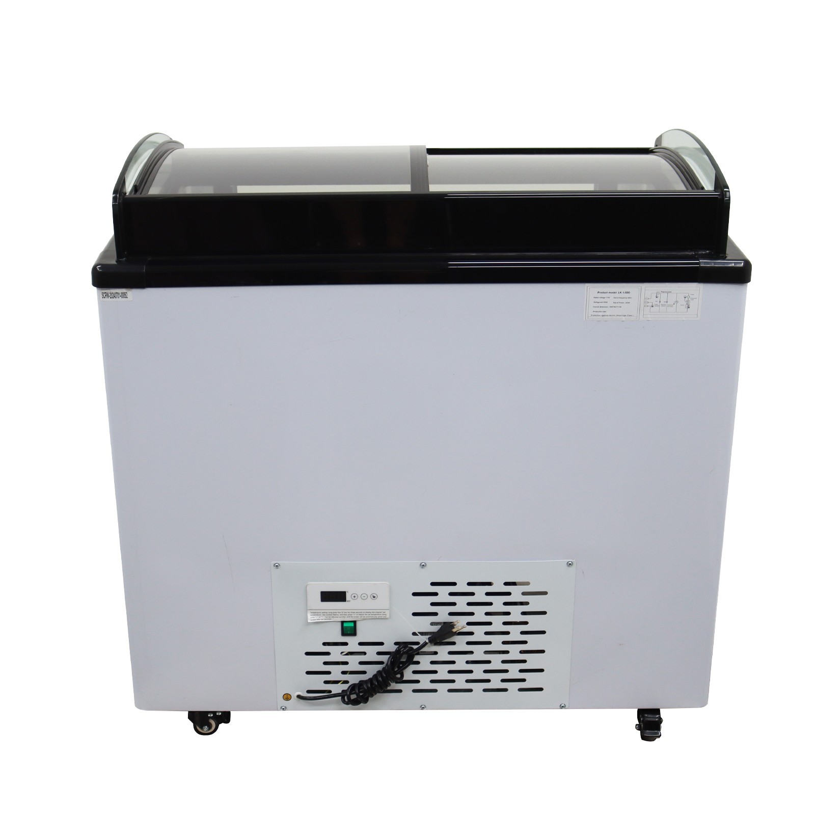 110V 2.5L*10-PAN Hard Ice Cream Showcase Electric Gelato Display Cabinet 330W