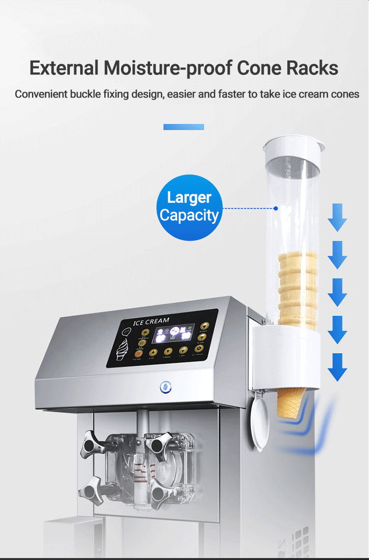 FactorySale Automatic Ice Cream Maker Single Flavor Soft Serve Ice Cream Machine