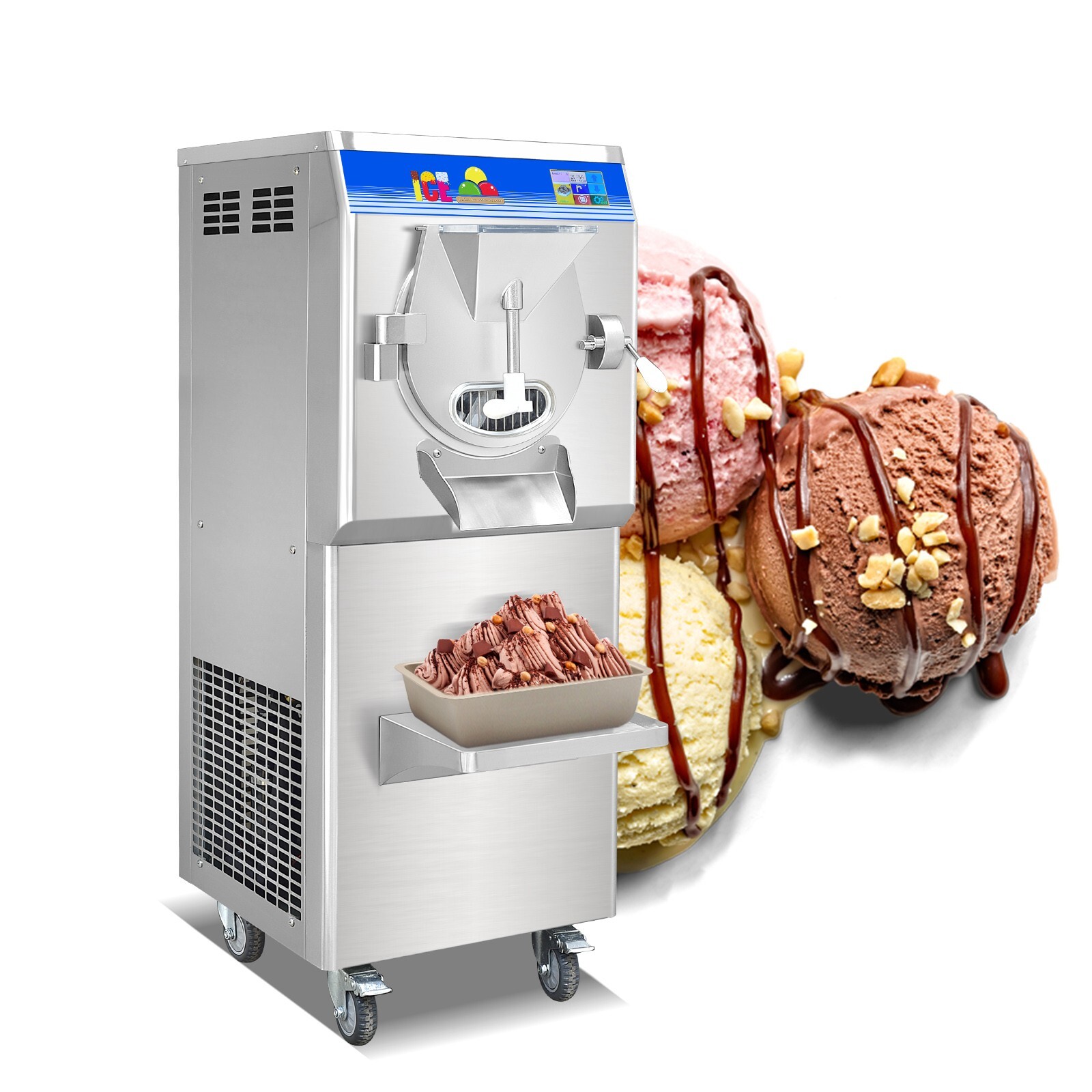 Kolice ETL Certificate Commercial Gelato Hard ice Cream Machine-12-15 Gal/Hour