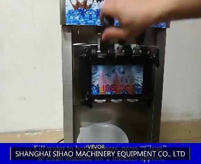 18L/H Maker 3 Flavors Home Commercial Ice Cream Machine Countertop Soft Serve