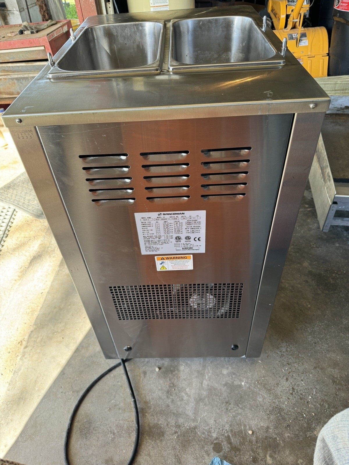 Spaceman Ice Cream machine Air cooled Two Flavor Soft Served Model 6235-C FX