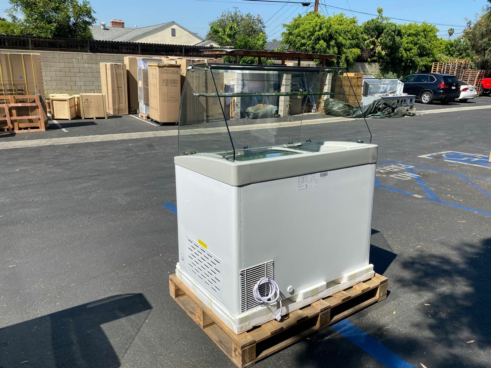 NEW 40″ Ice Cream Popsicle Freezer Chest Showcase Display Commercial NSF GL