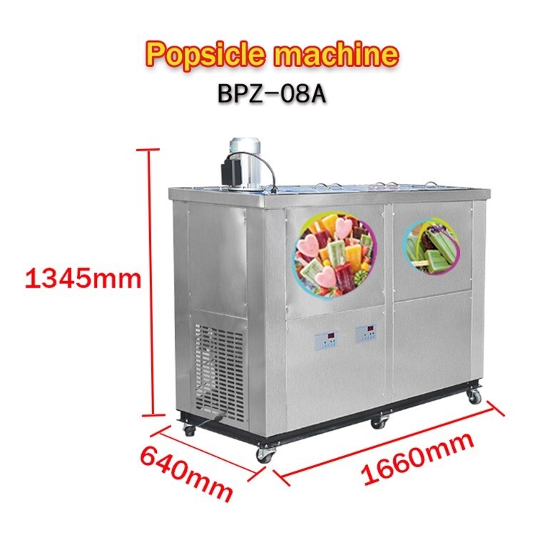 Kolice Commercial 8 Brazilian Slim Design Ice Sticks Popsicle Machine,Ice bars