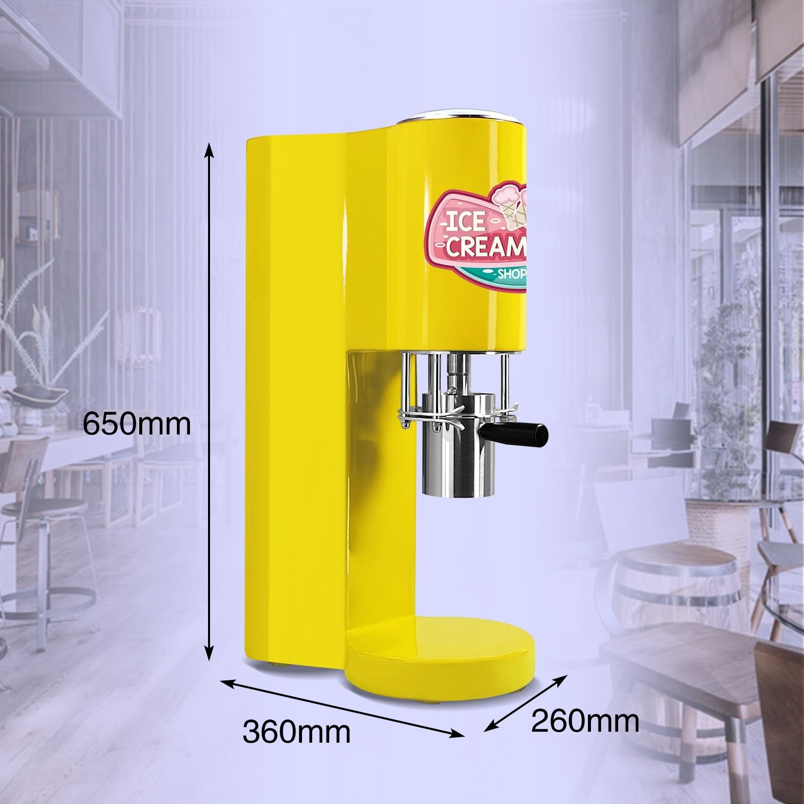 Kolice Frozen Yogurt Mixing Machine Spaghetti Press Ice Cream Noodel Shape Press