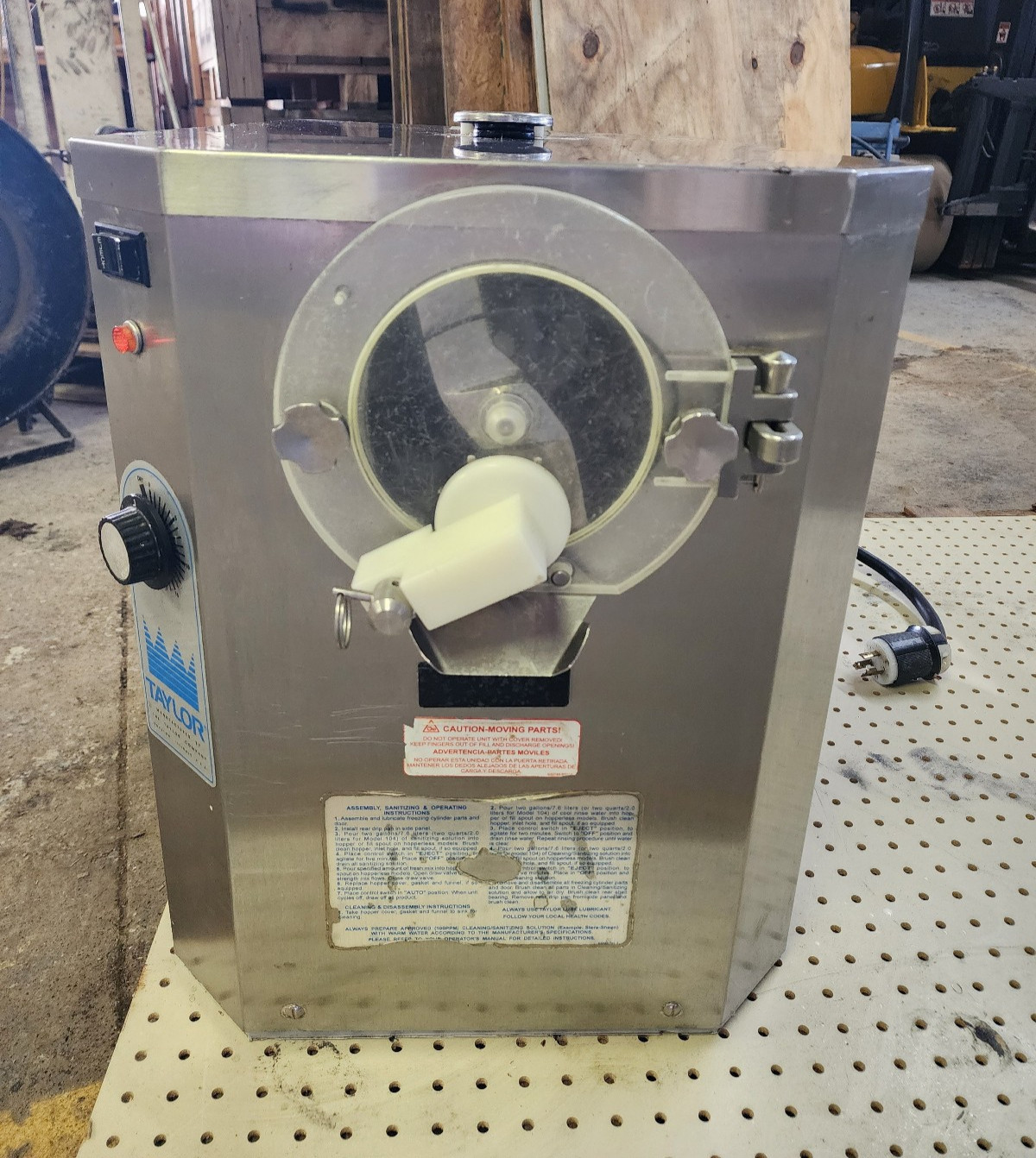 2012 Taylor Crown 104-27 Countertop Ice Cream Air Cooled Batch Freezer 230V