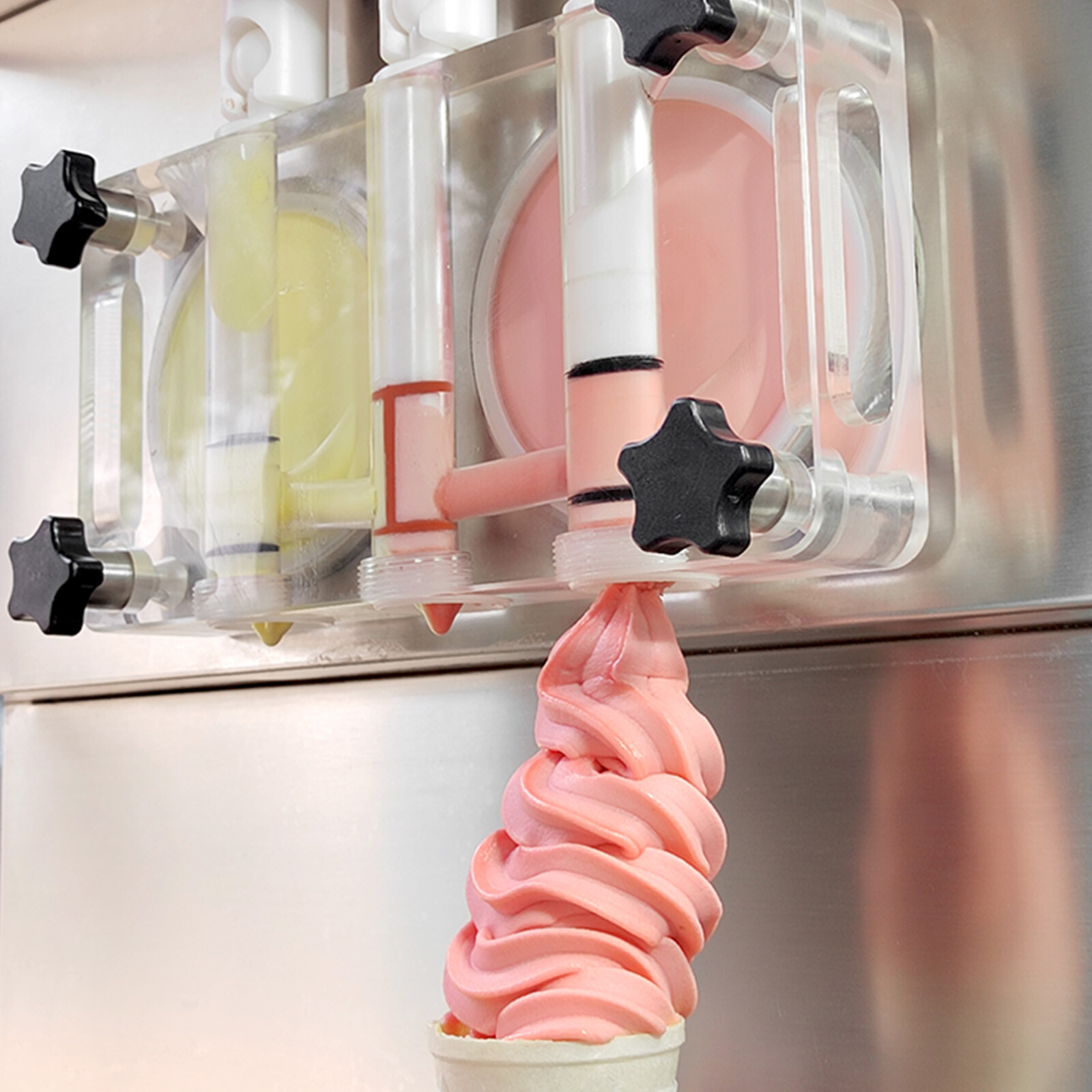 Kolice ETL Commercial Countertop 2+1 mixed flavors Soft Serve Ice Cream Machine