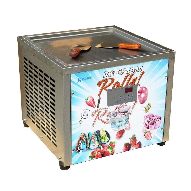USA Kolice Countertop fried ice cream machine 18″X18″ square pan-auto defrost