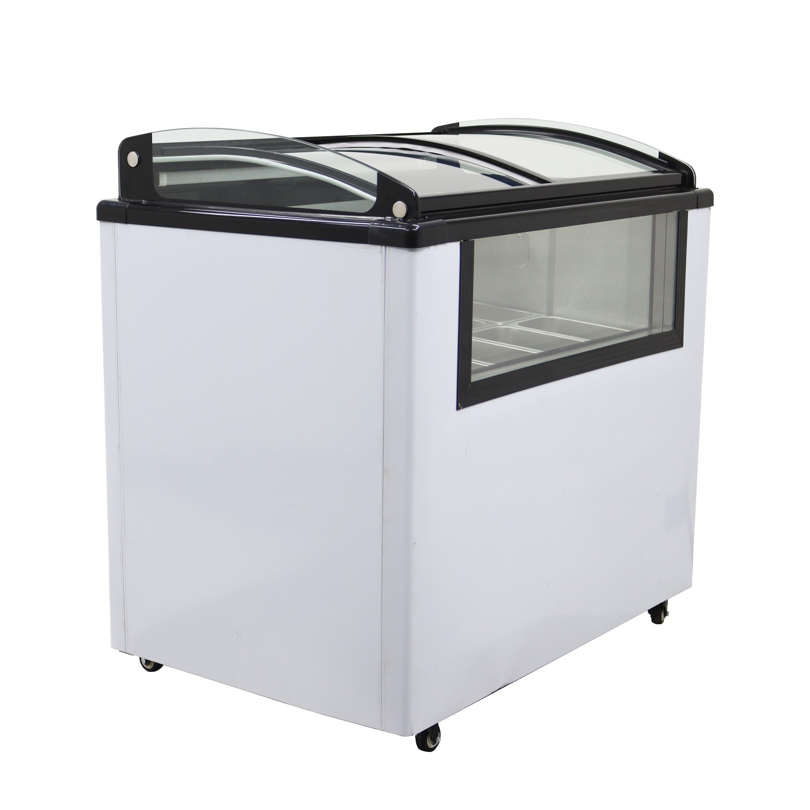 10 PAN Ice Cream Showcase Ice Cream Freezer with LED Light 2.5L/Pan 110V 330W