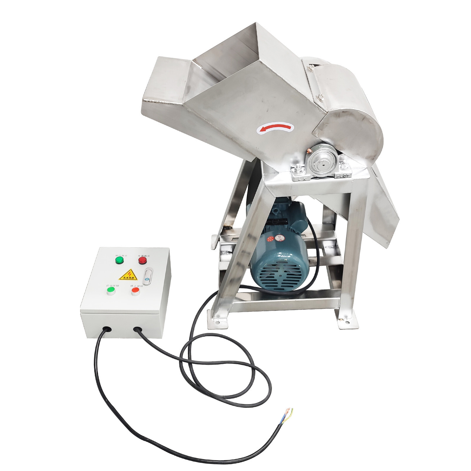220V Large Scale Ice Breaker, 2T/H IndustrialIce Stainless Steel Ice Breaker