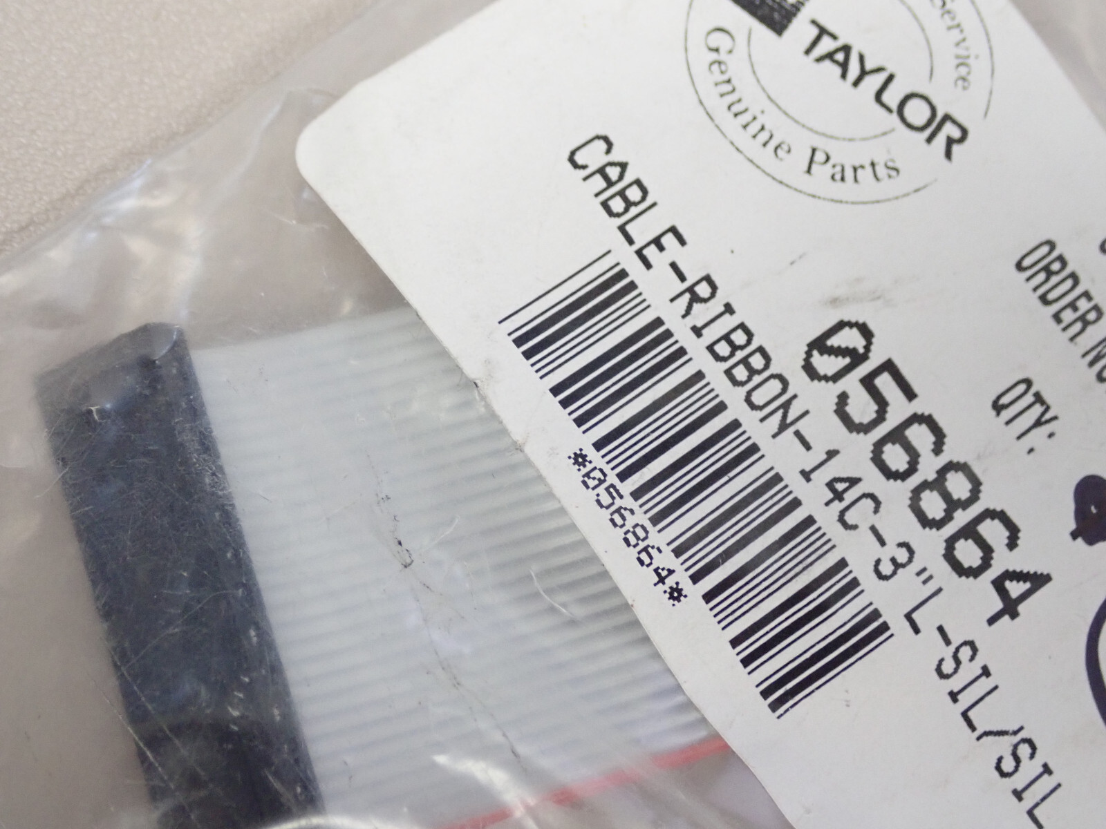 Taylor Cable ribbon 14C-3″ L-Sil / Sil – 056864 – C712 / C713 / C716 / C717