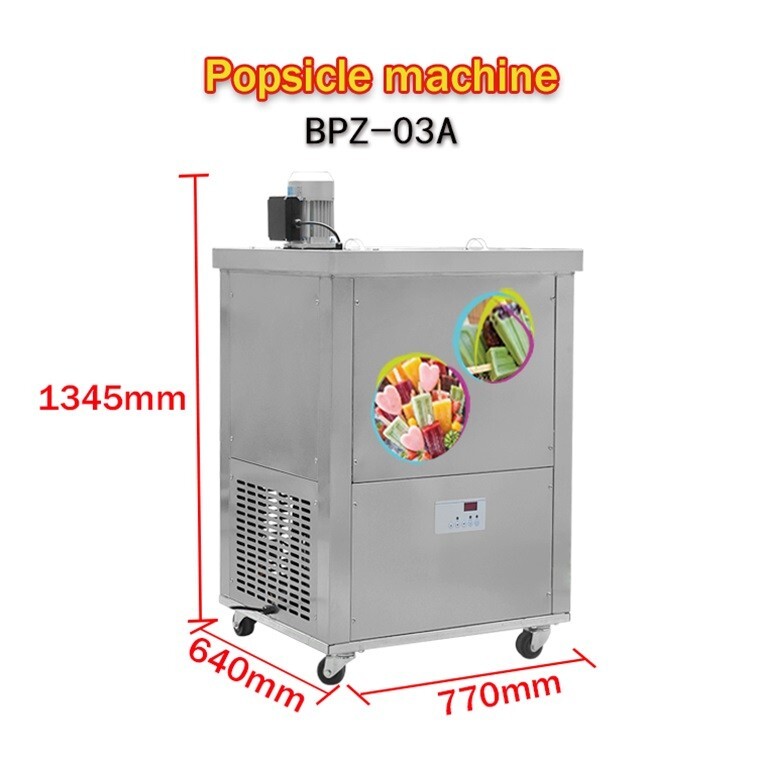 Kolice Commercial 3 Brazilian slim mold ice Popsicle Machine,ice Lolly Machine