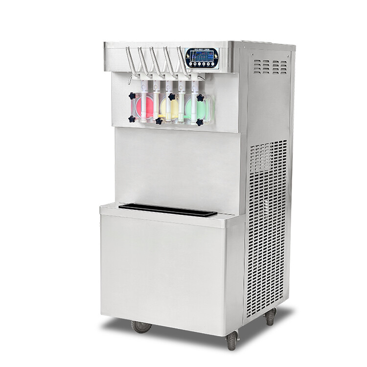 Kolice Commercial 3+2 Mixed Flavors Yogurt Soft Ice Cream Maker Machine-ETL