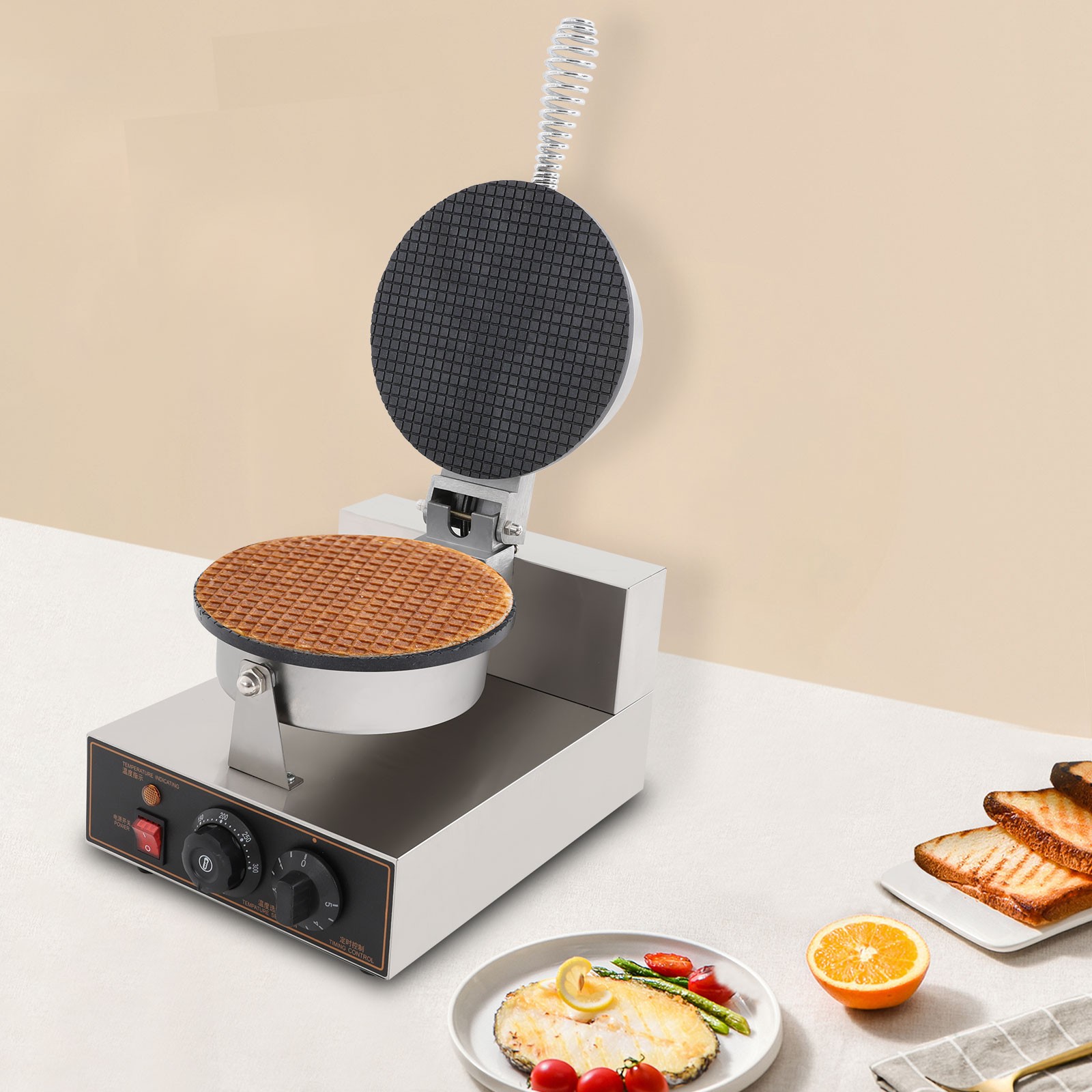 Ice Cream Cone Machine Electric Egg Roll Commercial Mold Ice Cream Cone Maker