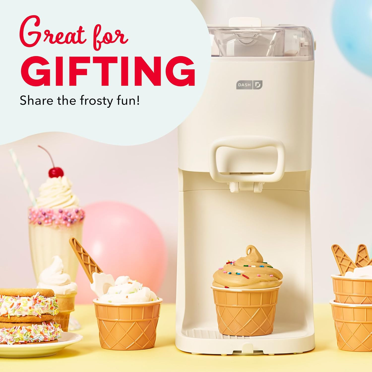 Soft Serve Ice Cream Machine – Frozen Dessert Machine for Soft Serve, Froyo, Sor