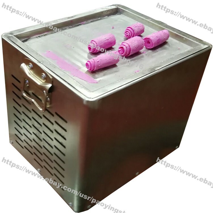 Mini Desktop Electric Yogurt Ice Cream Rolled Fried Ice Cream Roll Maker Machine