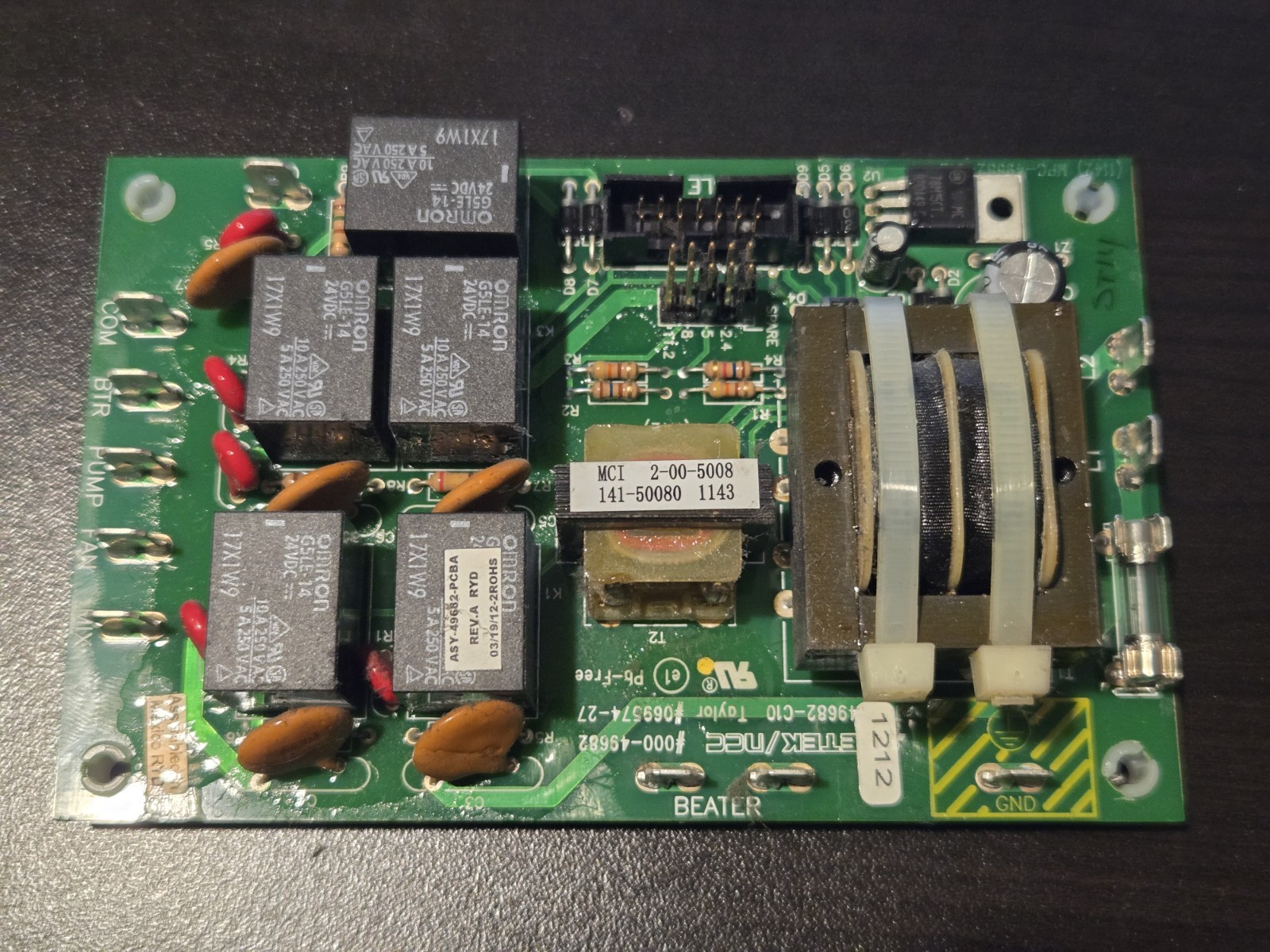 Taylor Ice Cream Machine Power Board X32326 | X69574 (NEW RIBBON STYLE)