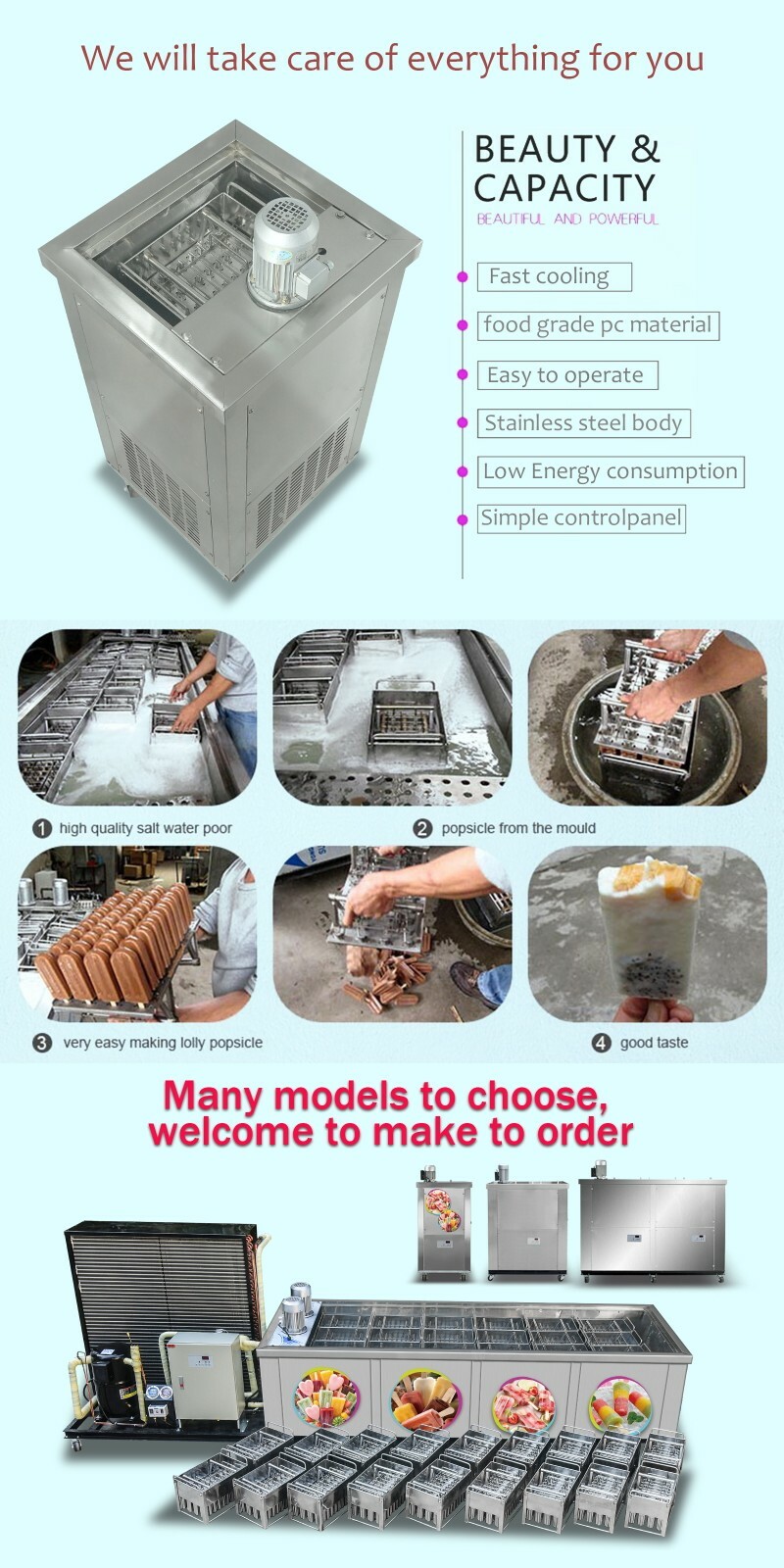 Kolice Commercial Single Mold Set ice pops Machine,ice Lollipop Making Machine
