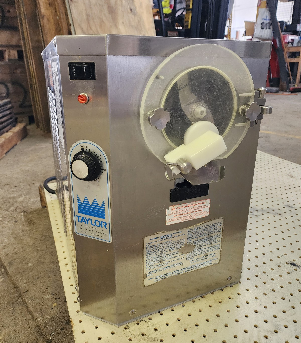 2012 Taylor Crown 104-27 Countertop Ice Cream Air Cooled Batch Freezer 230V