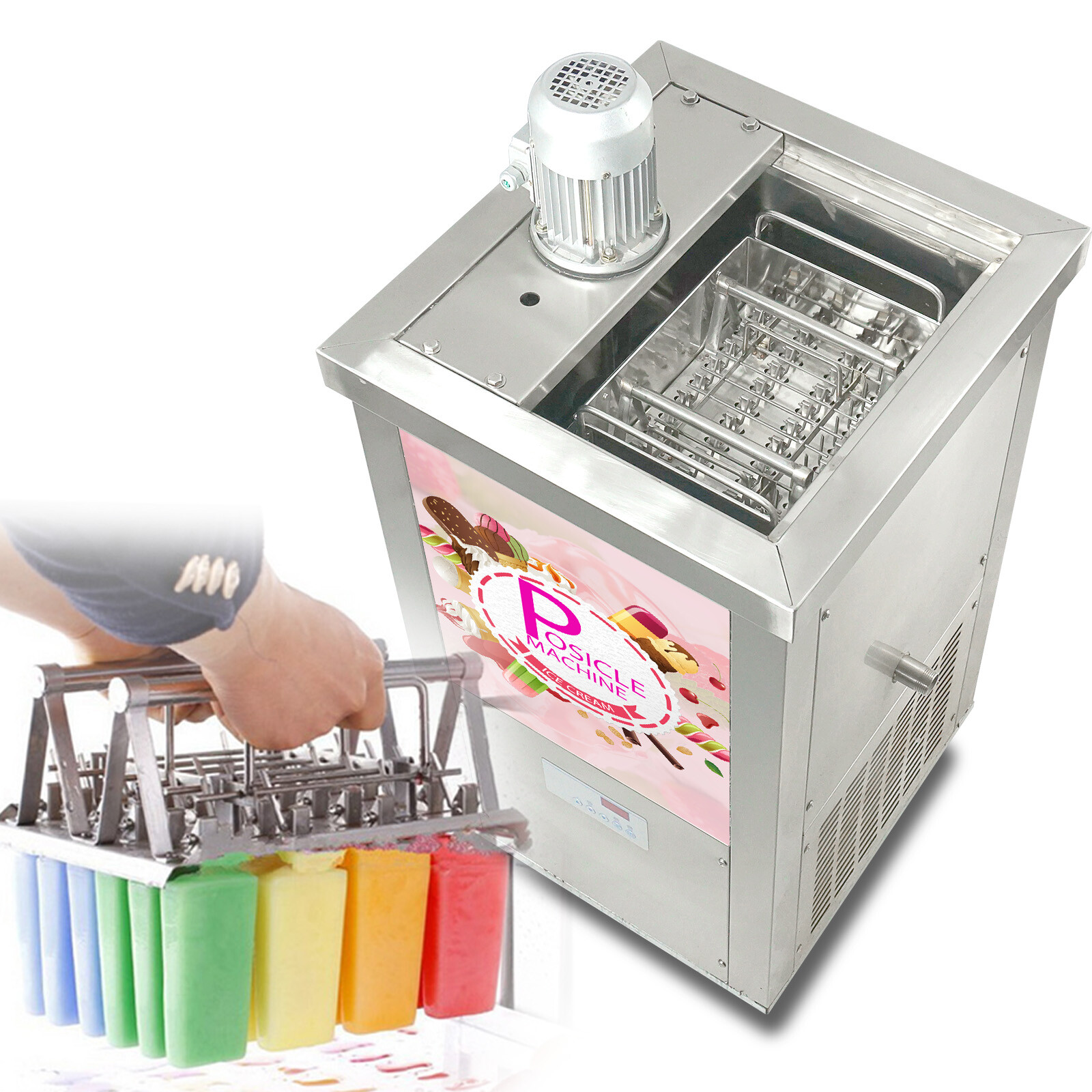 USA Commercial popsicle machine,ice pop maker,lollipop machine with single mold