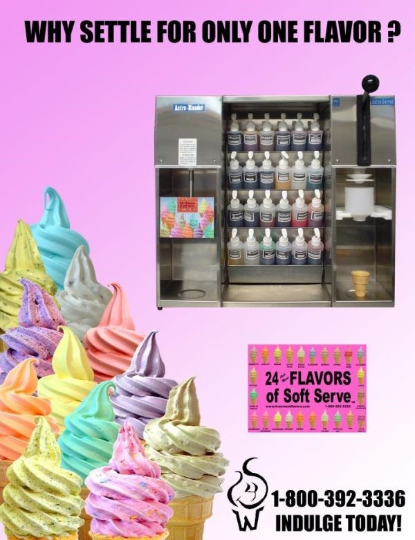 24 Flavor System – Wadden Systems – new – 24 Flavors of Soft Serve