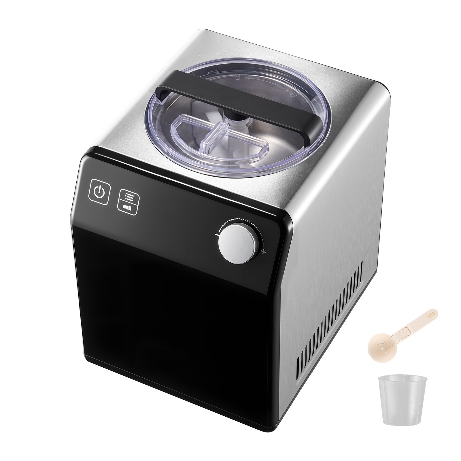 Uimoso 2 Quart Electric Ice Cream Maker Machine for Gelato and Yogurt DIY Black
