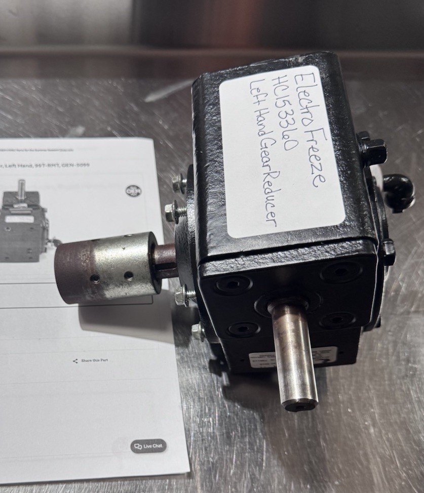 Electro Freeze – WINSMITH HC153360 Gear Reducer, Left Hand W/Coupling HC111780