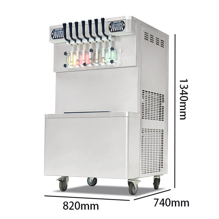 Kolice ETL Commercial 7 Flavors Frozen Yogurt Soft Serve Ice Cream Machine