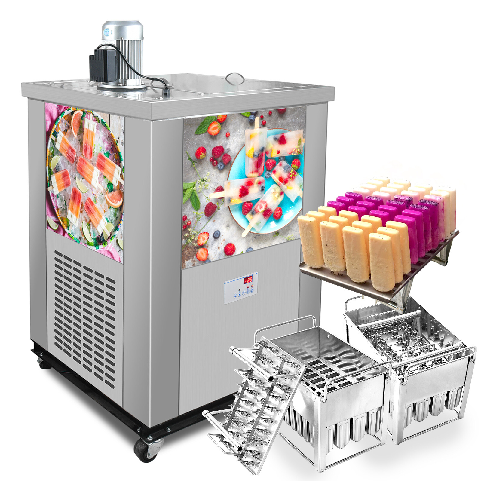 Kolice Commercial 2 molds popsicle machine,ice lolly machine,ice cream bar maker