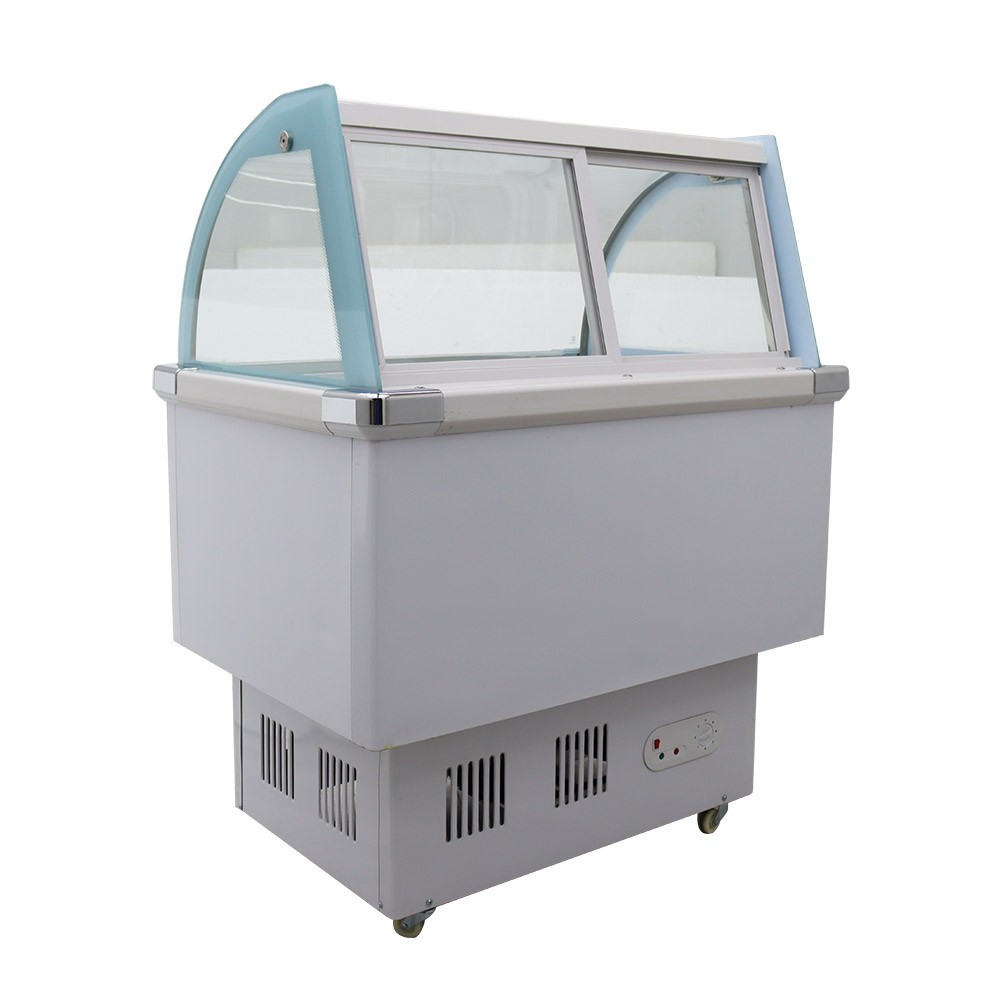 10-PAN Ice Cream Showcase Commercial Hard Ice Cream Display Cabinet220V 2.5L/Pan