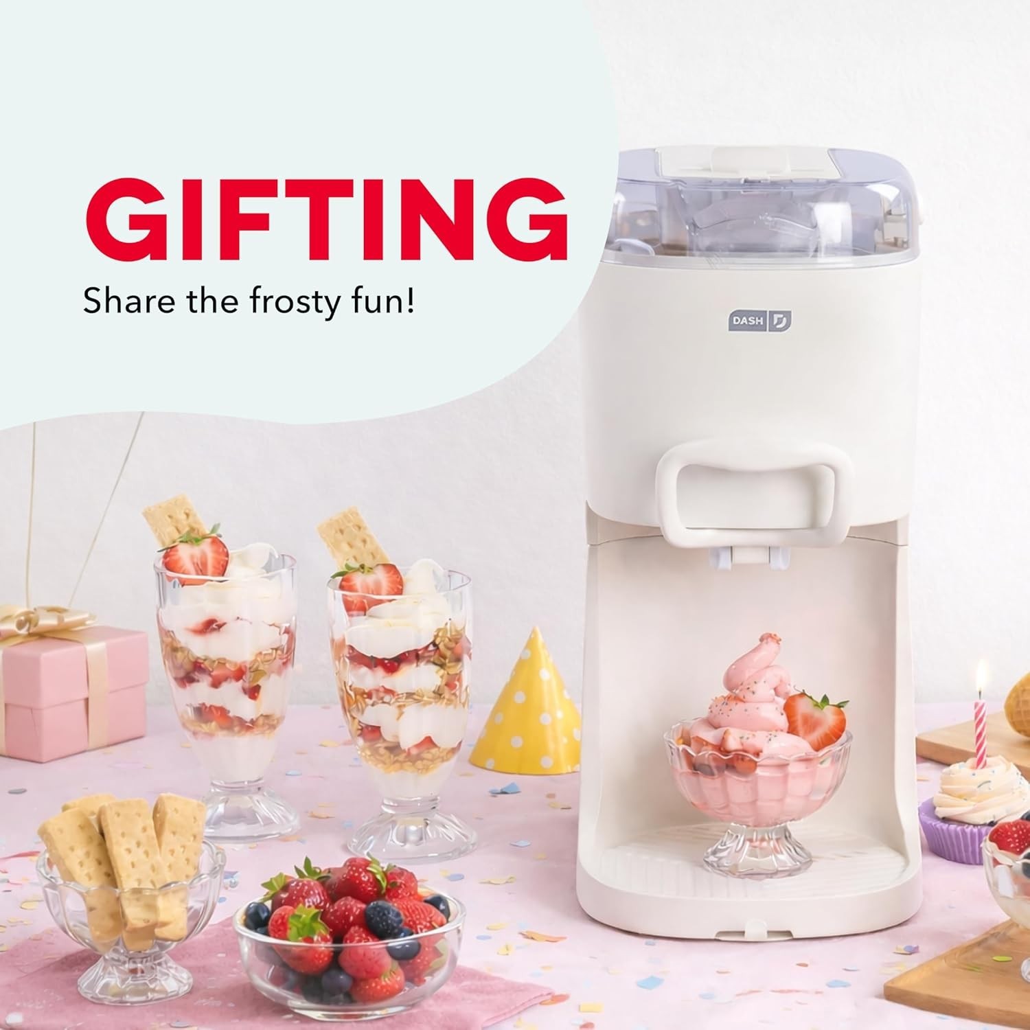 Soft Serve Ice Cream Machine – Frozen Dessert Machine for Soft Serve, Froyo, Sor