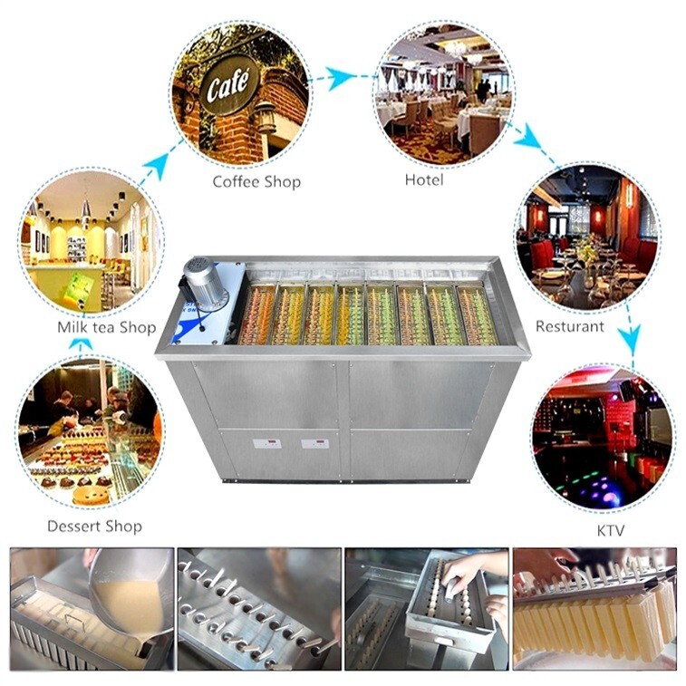 Kolice Commercial 8 Brazilian Slim Design Ice Sticks Popsicle Machine,Ice bars