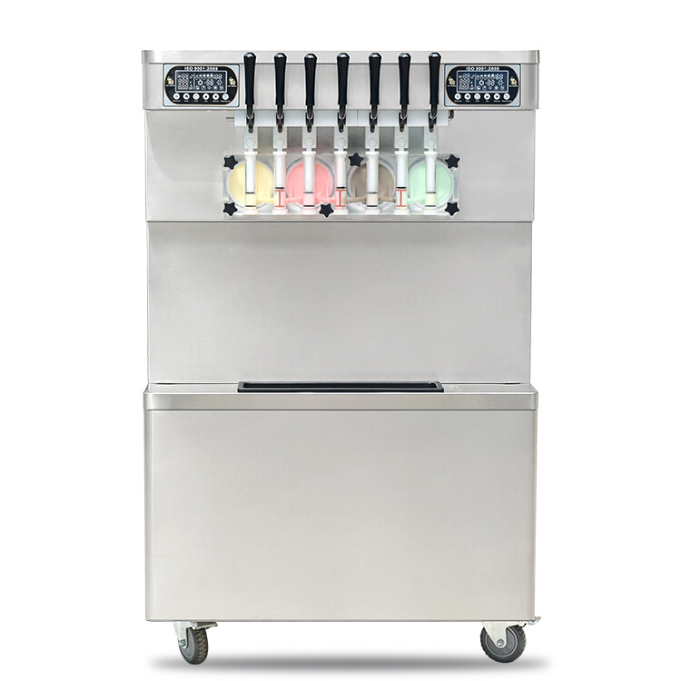 Kolice ETL Commercial 7 Flavors Frozen Yogurt Soft Serve Ice Cream Machine