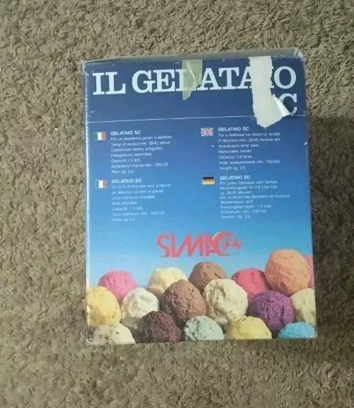 Simac IL Gelataio SC Ice Cream Machine Gelato Maker Gelato Italy 1.5L Electric