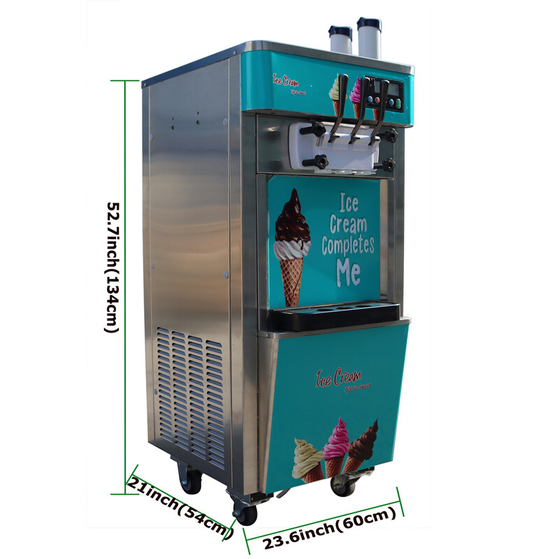 1 PC 3 Flavor Summer Dessert Soft Serve Ice Cream Cooling Making Machine 110V