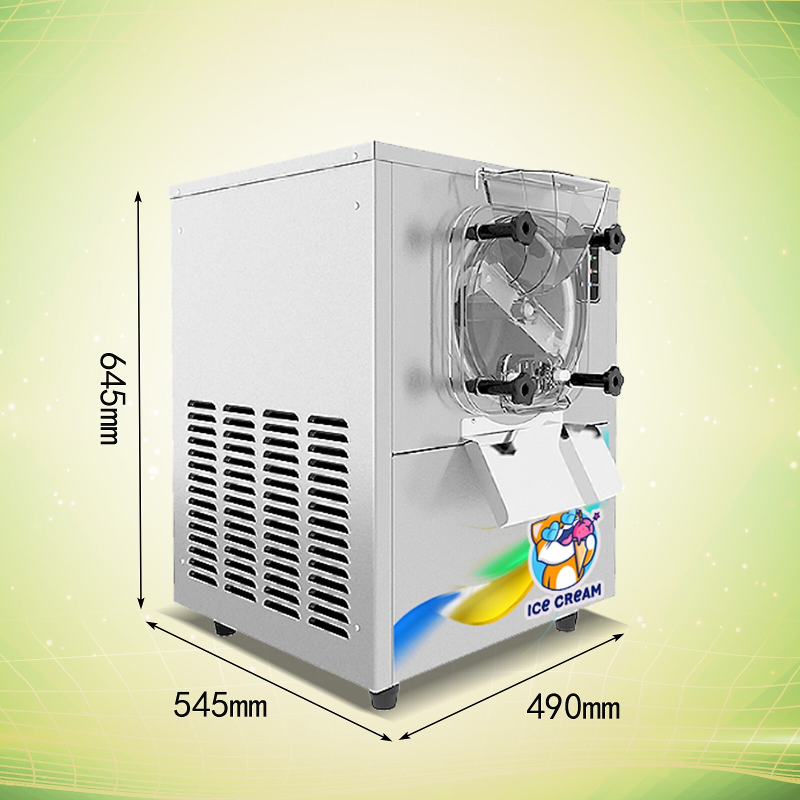 Kolice Commercial Gelato Hard Ice Cream Machine,Desktop Ice Cream Maker Machine