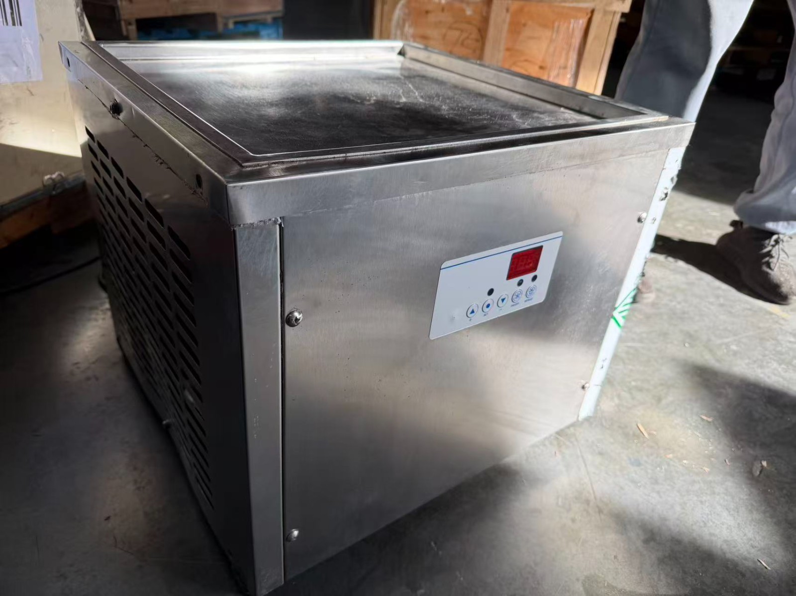 90% New Kolice Commercial Countertop Fried Ice cream Machine 18″X18″ Square Pan