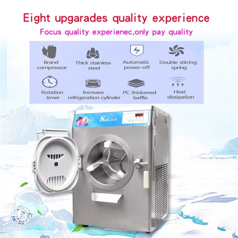 Kolice Commercial Countertop Hard ice Cream Machine,Water Ice Machine