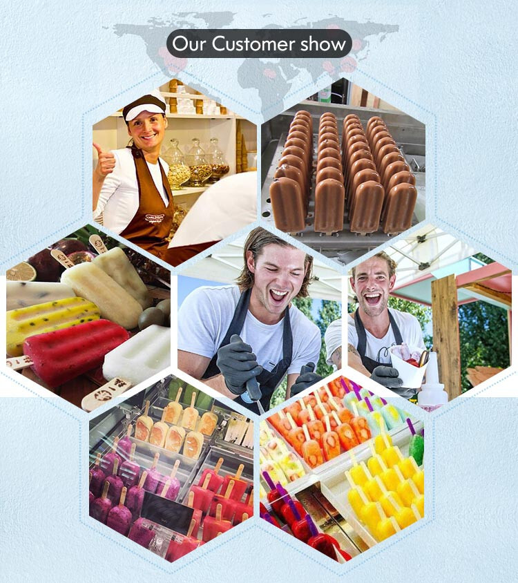 Kolice Commercial 4 Mold Sets ice Cream Popsicle Machine,ice pop maker,ice bars