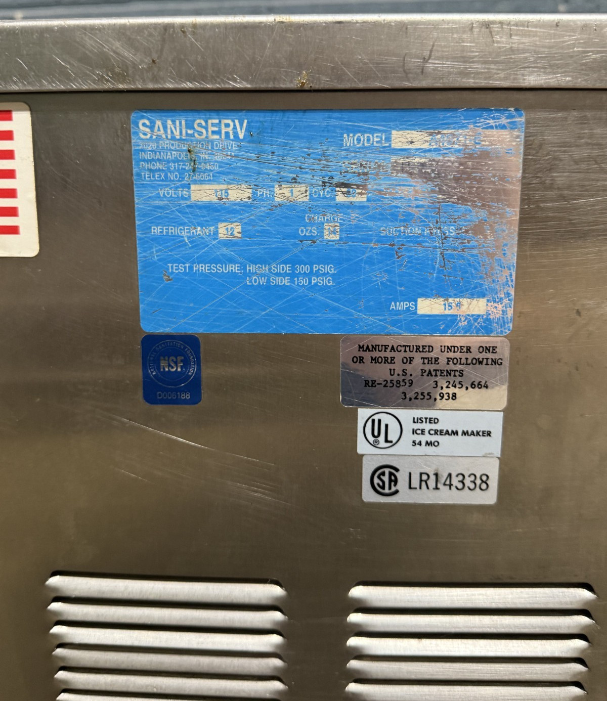 SaniServ 407LF Commercial Countertop Ice Cream Machine