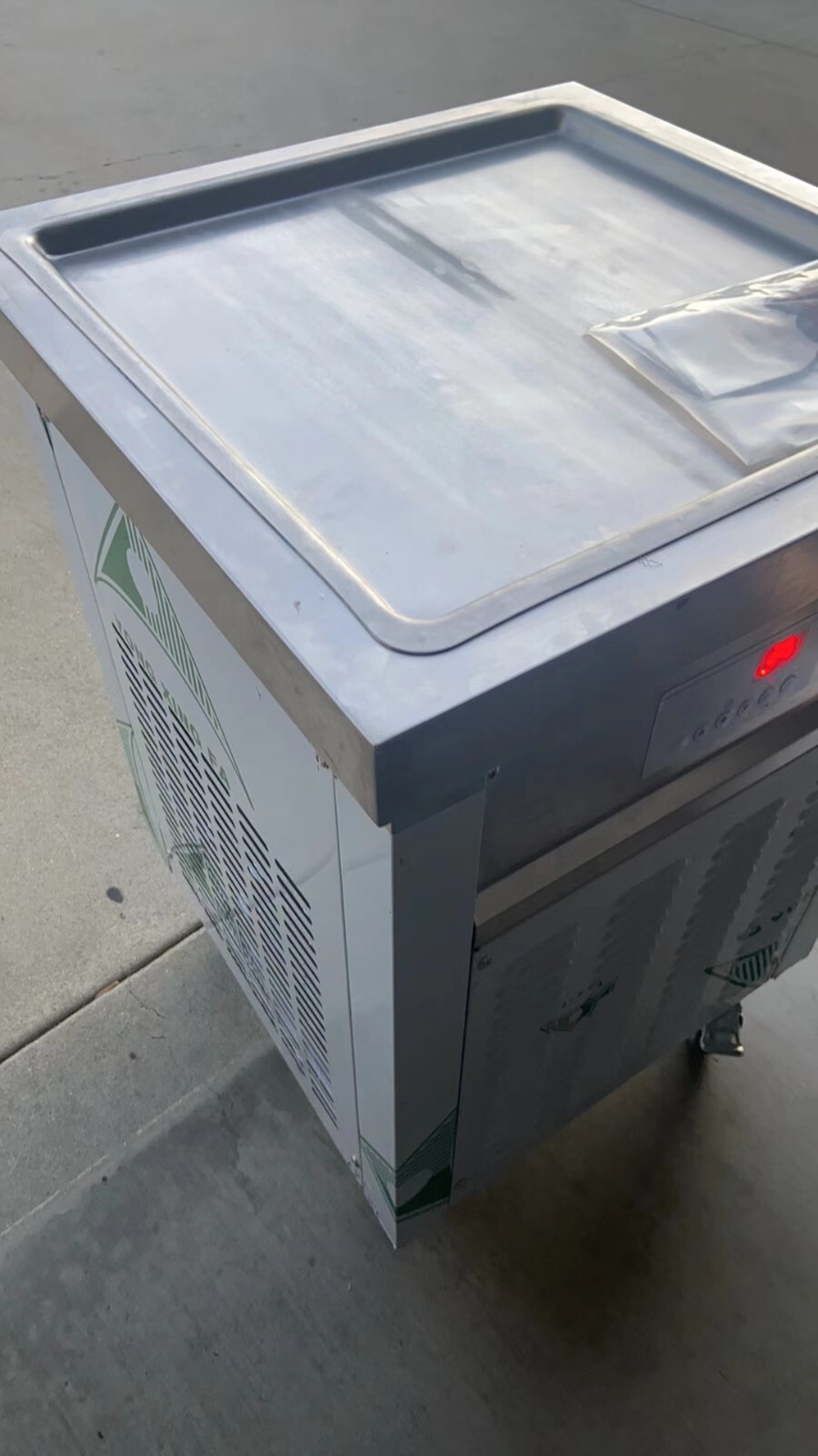 USA Kolice ETL Commercial Roll Ice Cream Machine,21″x21″ Square Pan,Auto Defrost