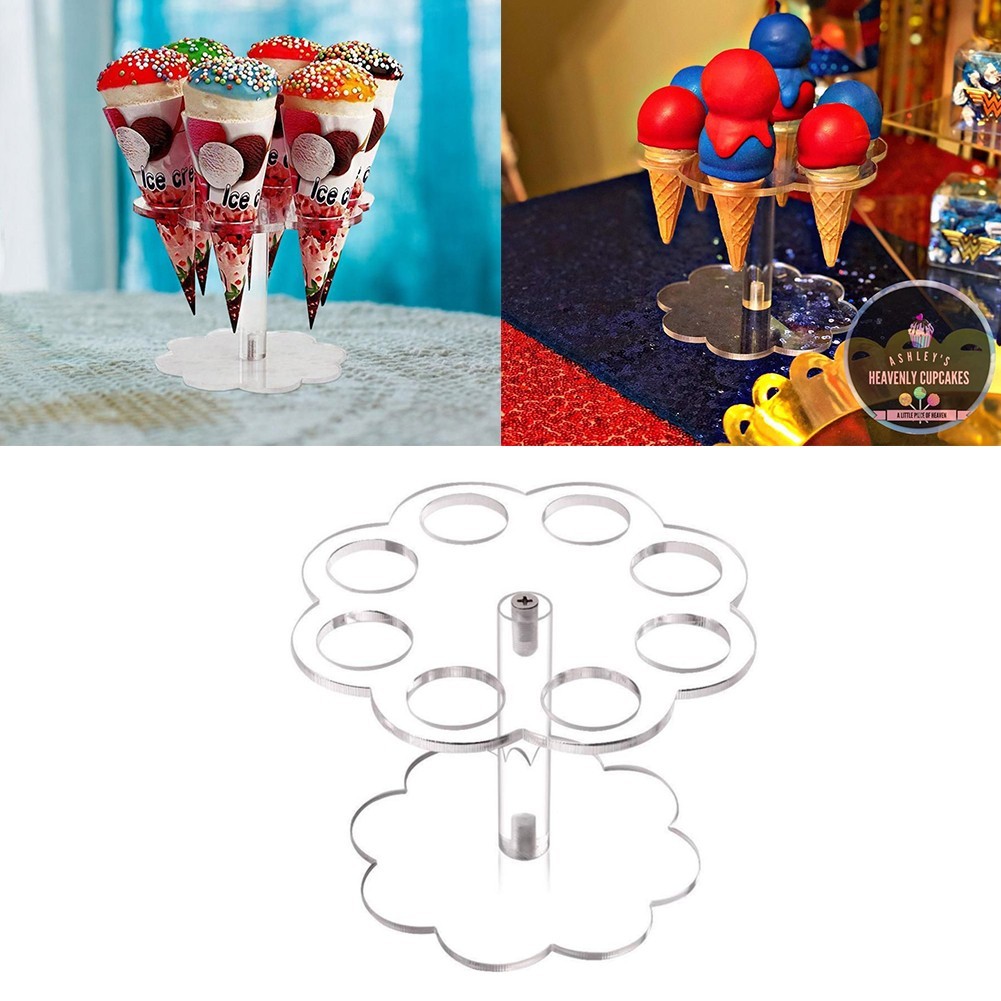 Ice Cream Cone Holder Display Stand Chip Cone Holder Counter Top DIY Decoration