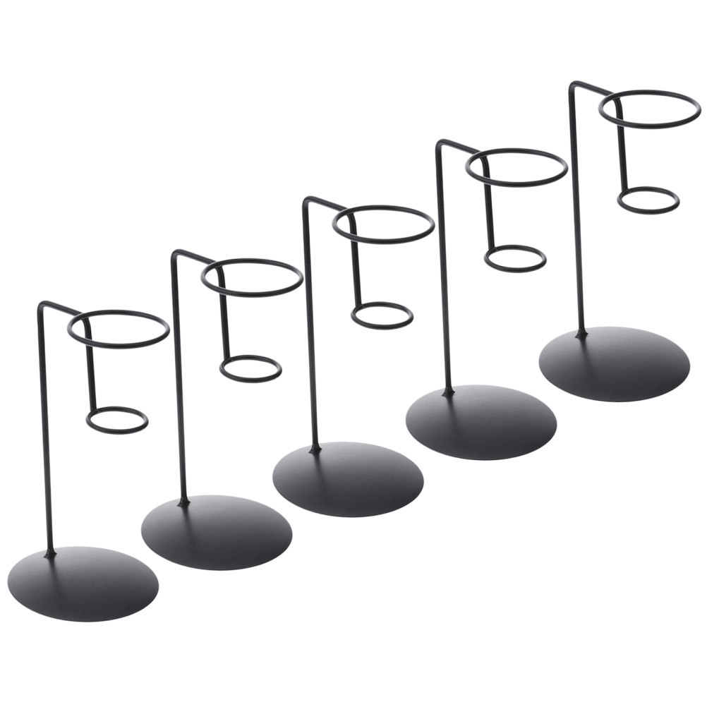 5pcs Iron Ice Cream Cone Holder – Mini Single Waffle Cone Display Stand for