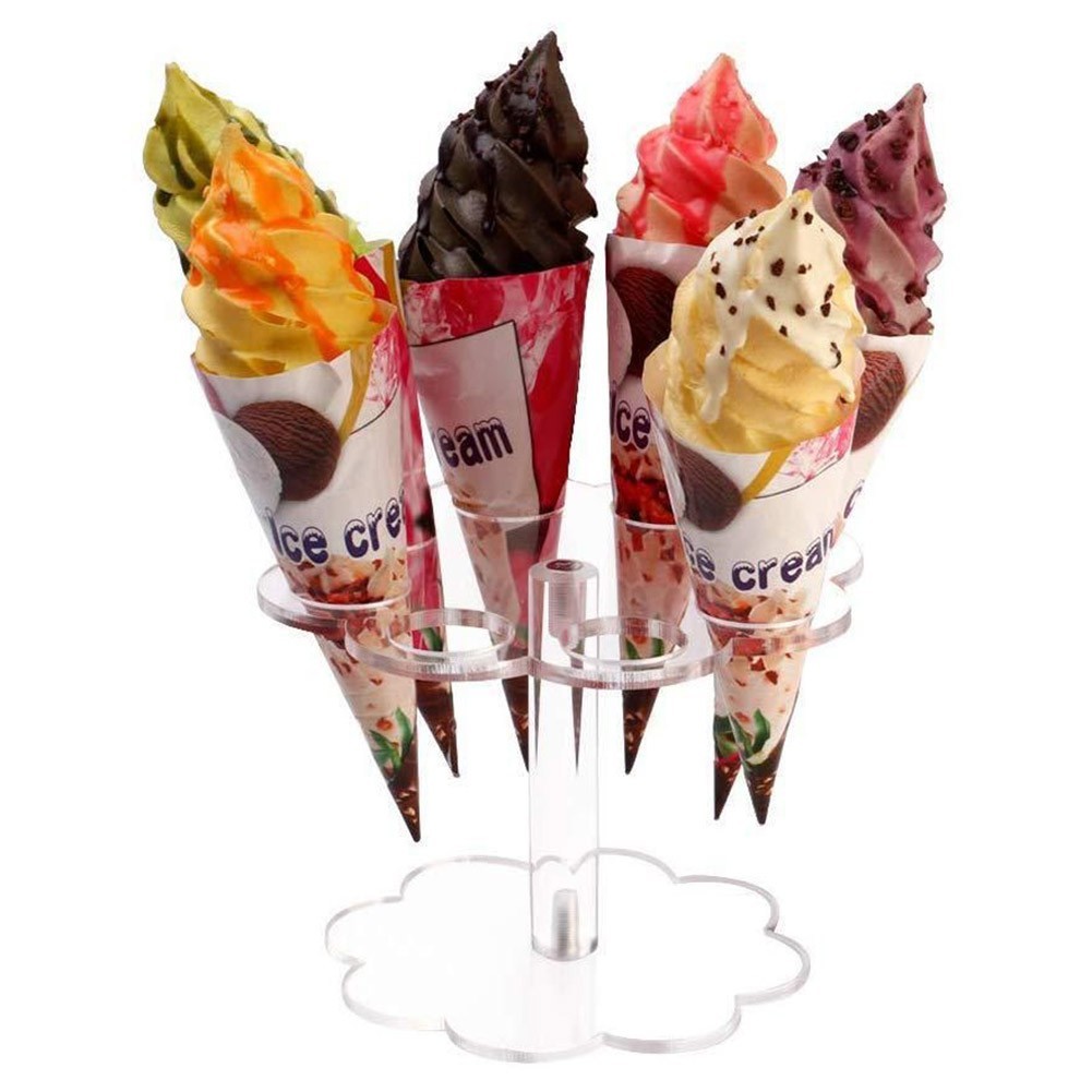 Ice Cream Cone Holder Display Stand Chip Cone Holder Counter Top DIY Decoration